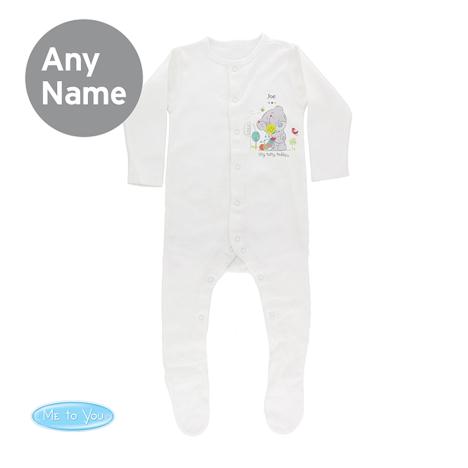 Personalised Tiny Tatty Teddy Cuddle Bug  Baby Grow 6-9 mths £16.99